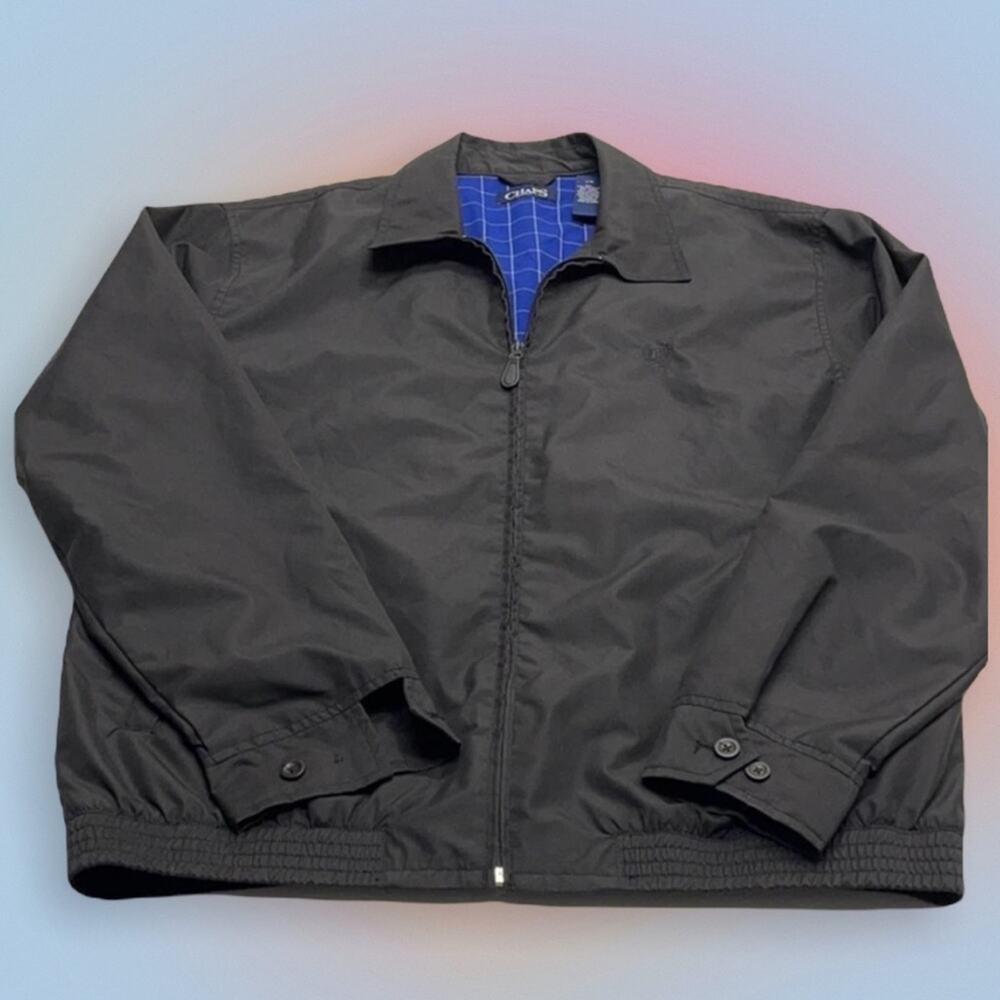 CHAPS Mens Large Black Full Zip Spring Jacket